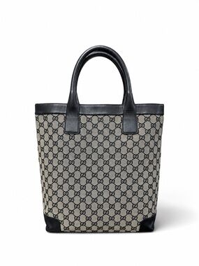 Gucci Monogram GG Tote Black and Grey